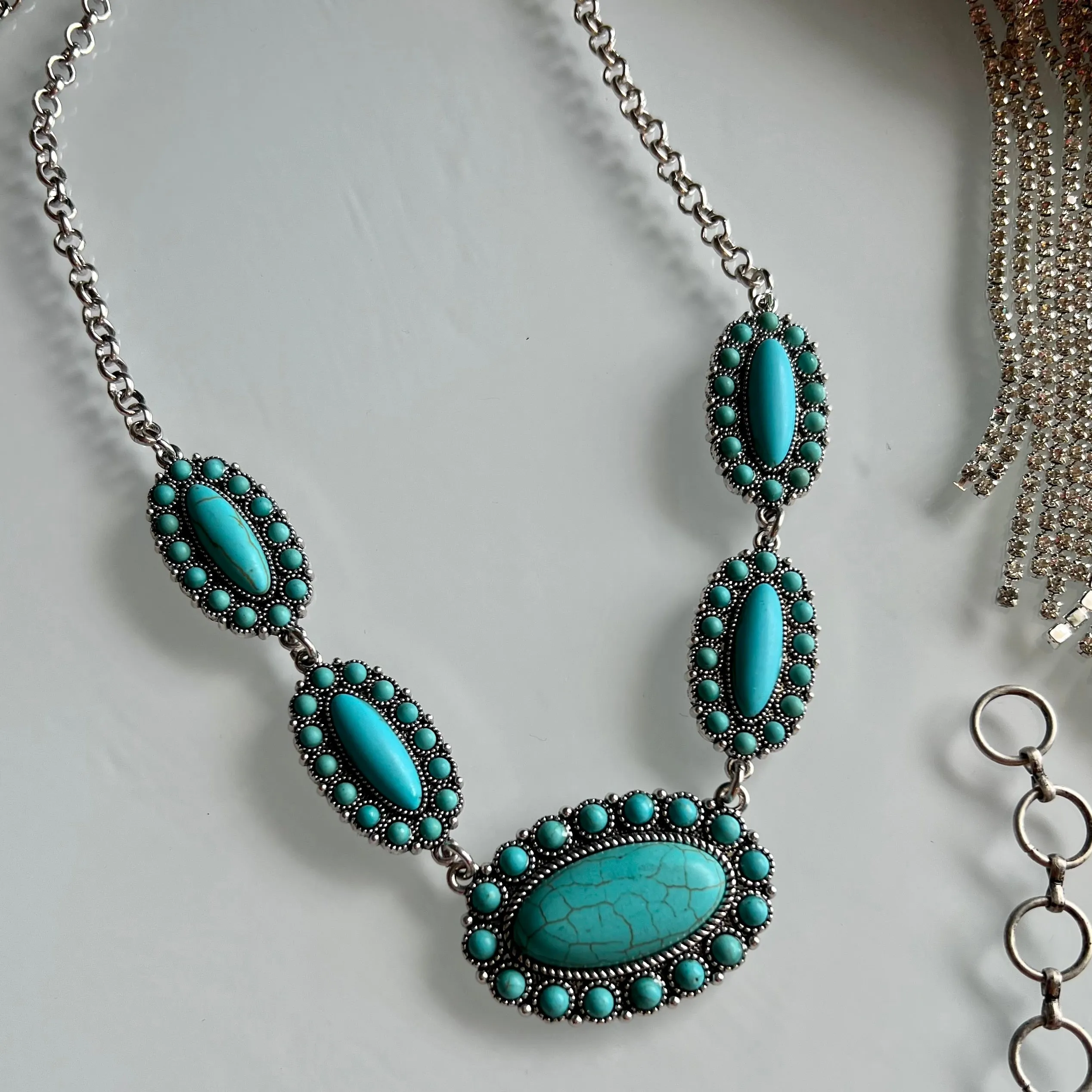 Prim And Proper Turquoise Necklace