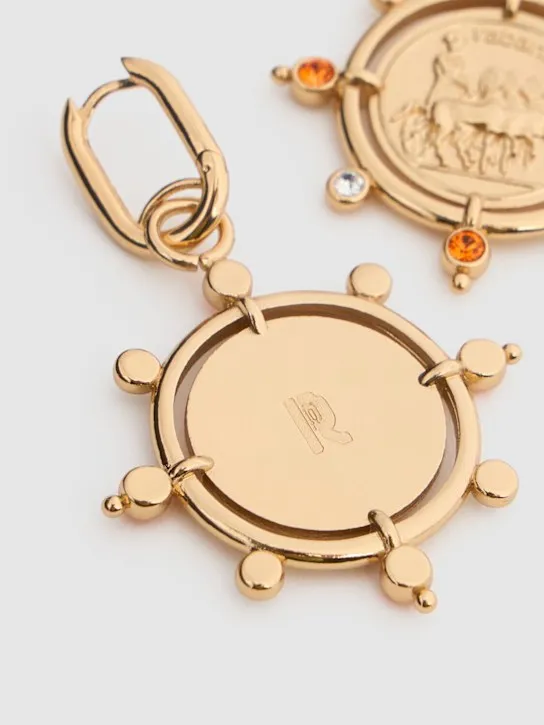 Rabanne   Logo charm earrings 