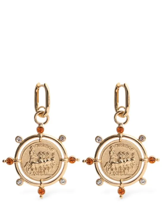Rabanne   Logo charm earrings 