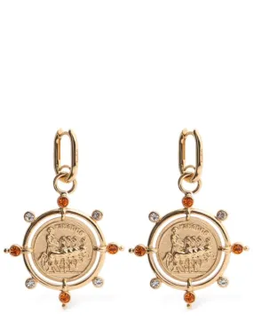 Rabanne   Logo charm earrings 