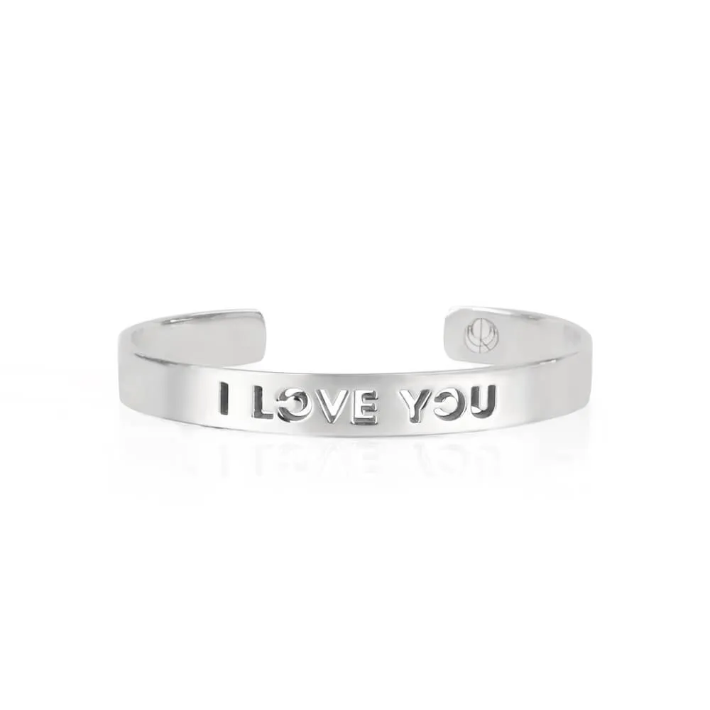 Rhodium I LOVE YOU Bracelet