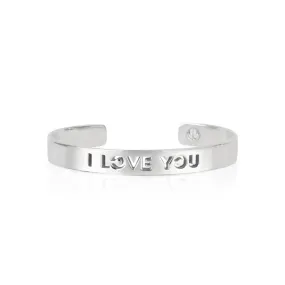 Rhodium I LOVE YOU Bracelet