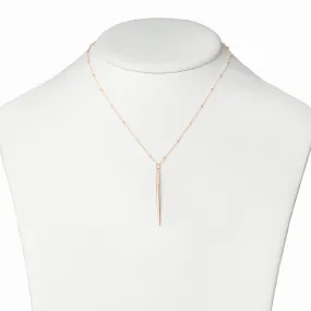 Rose Gold Icicle Necklace - Medium