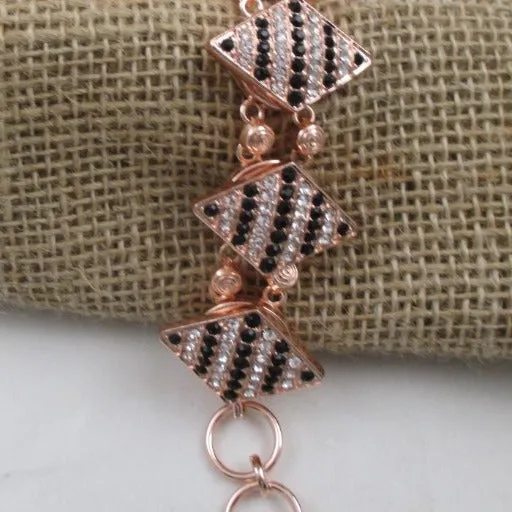Rose Gold Linked Cuff Bracelet