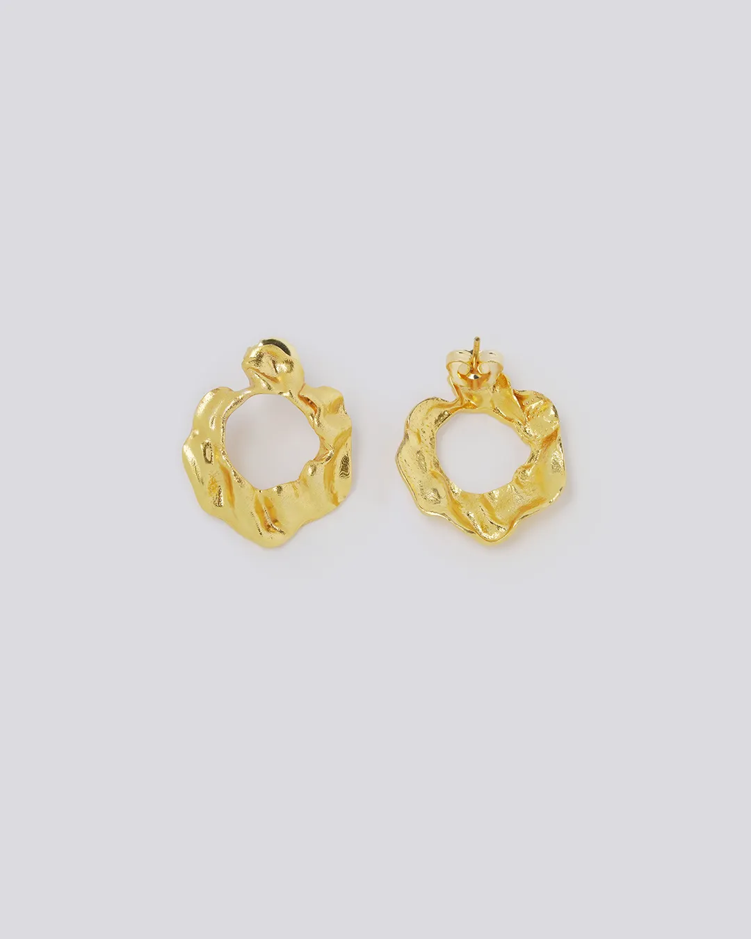 Salome Gold Stud Earrings
