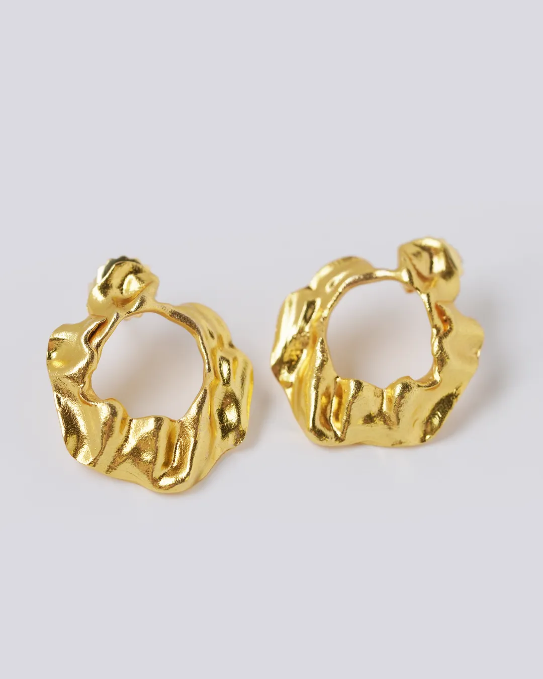 Salome Gold Stud Earrings