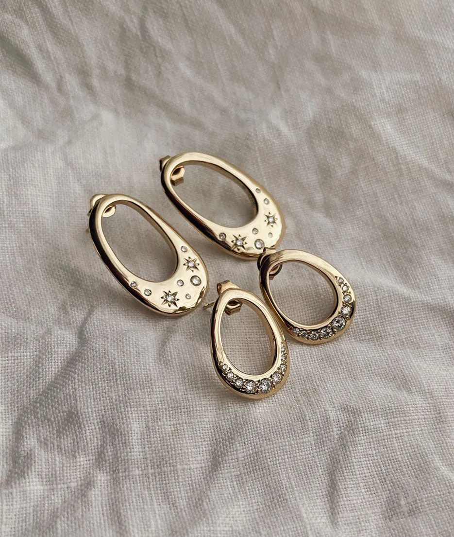 Shimmer Small Organic earrings