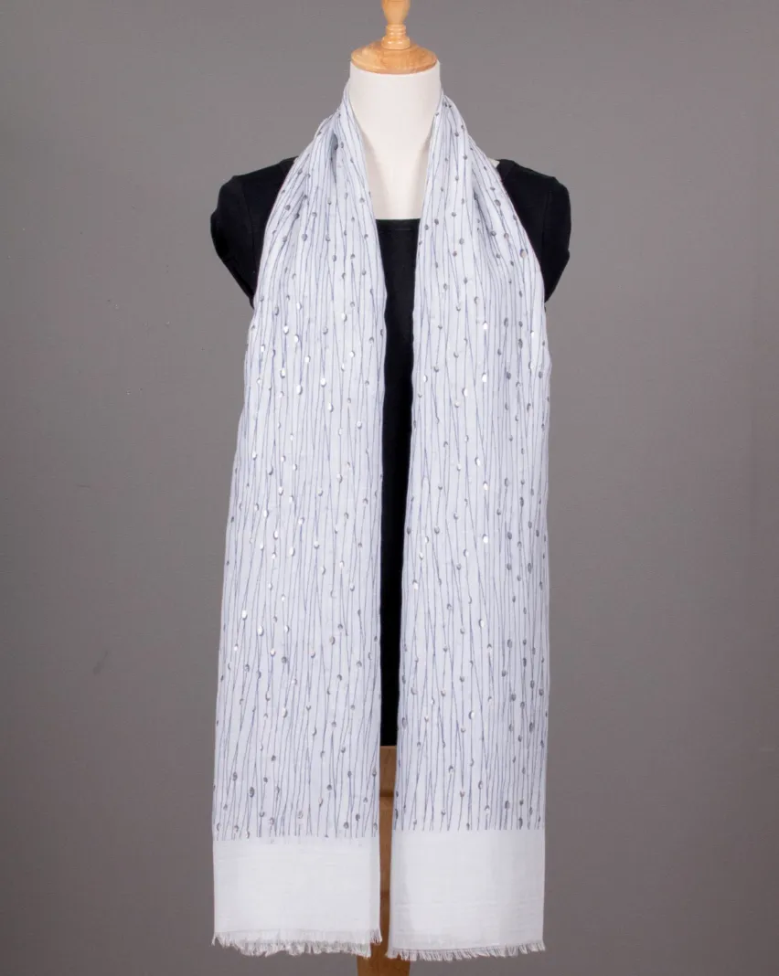 Silver Waterfall Fashion Scarf