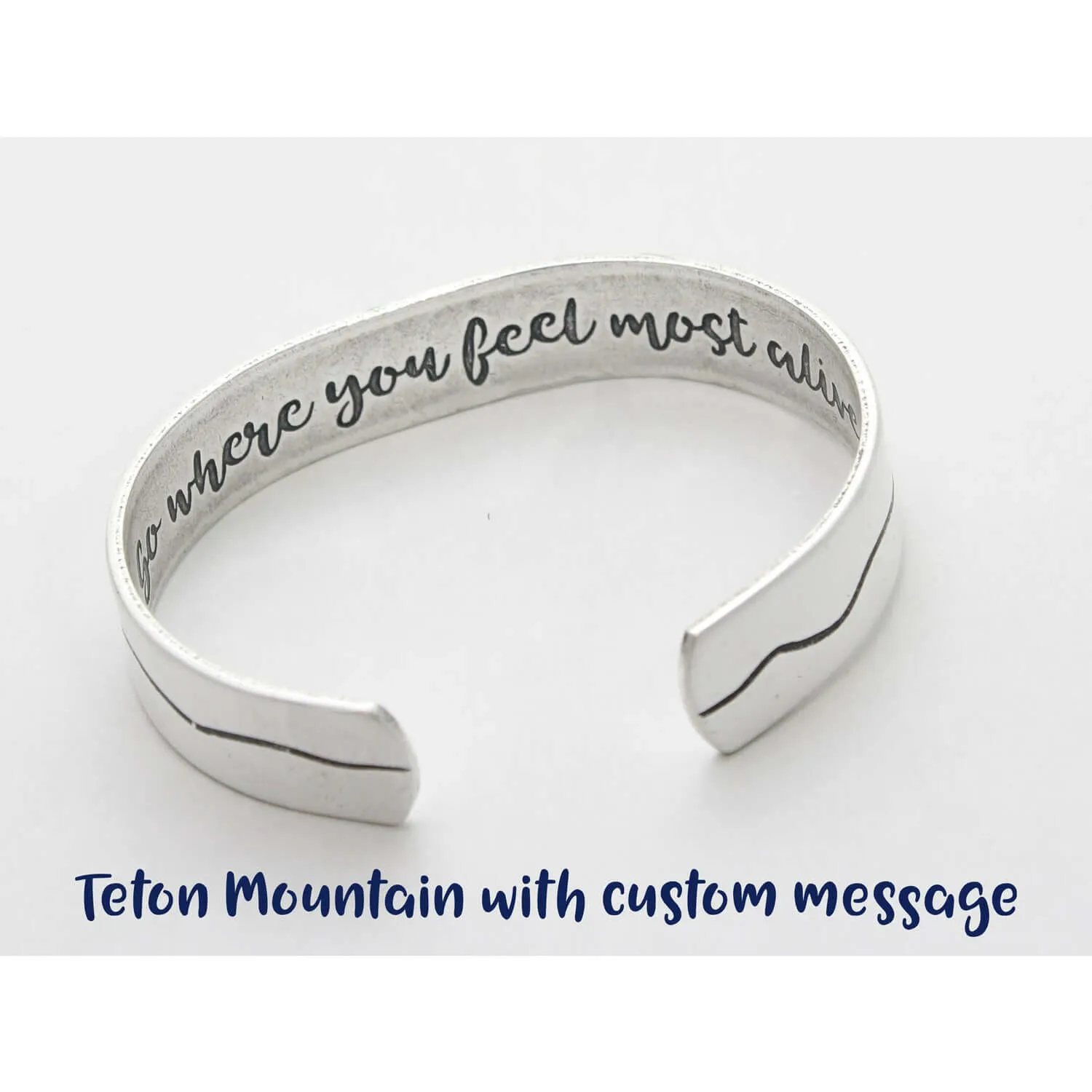 Simple Tetons Cuff Bracelet