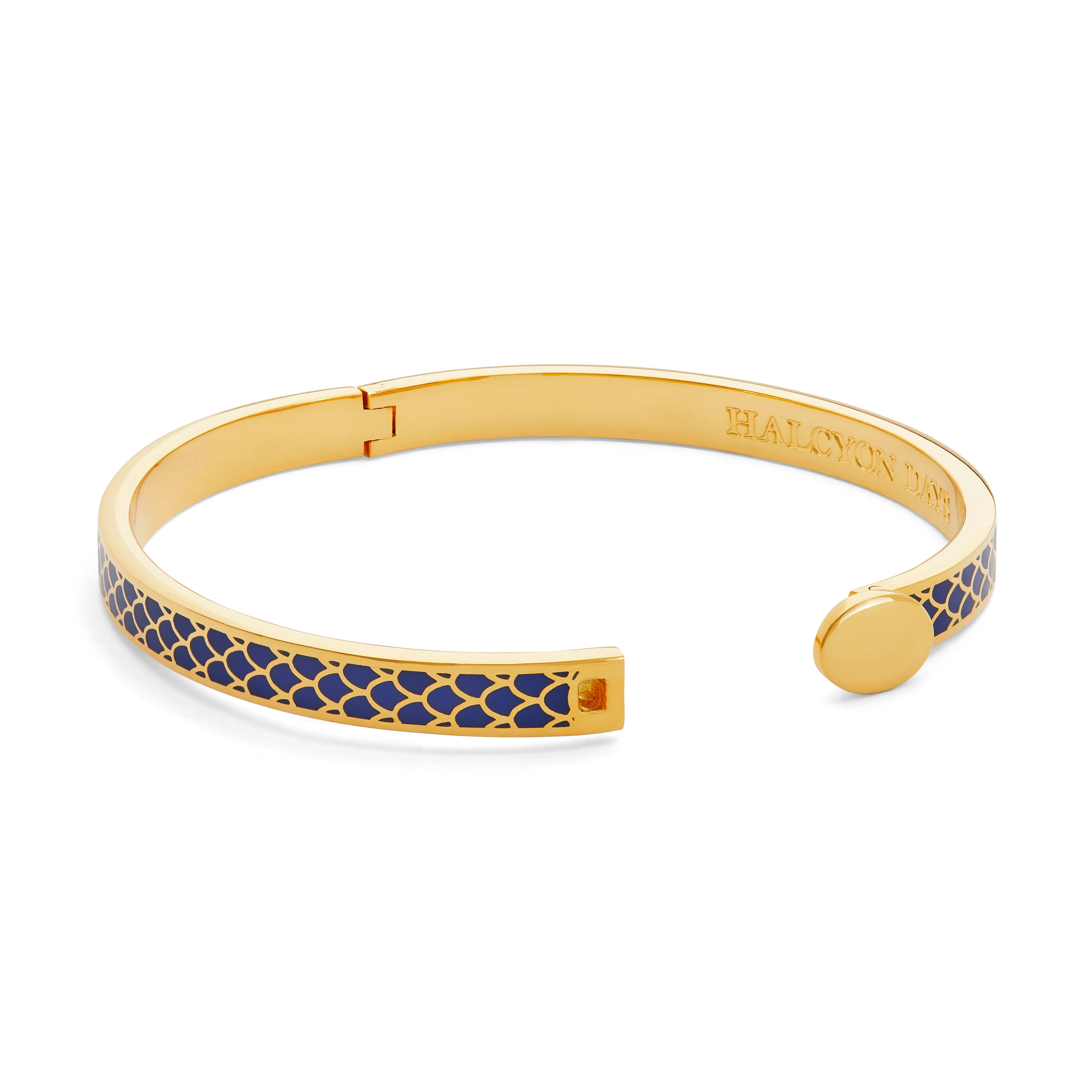 Skinny Salamander Cobalt & Gold Bangle