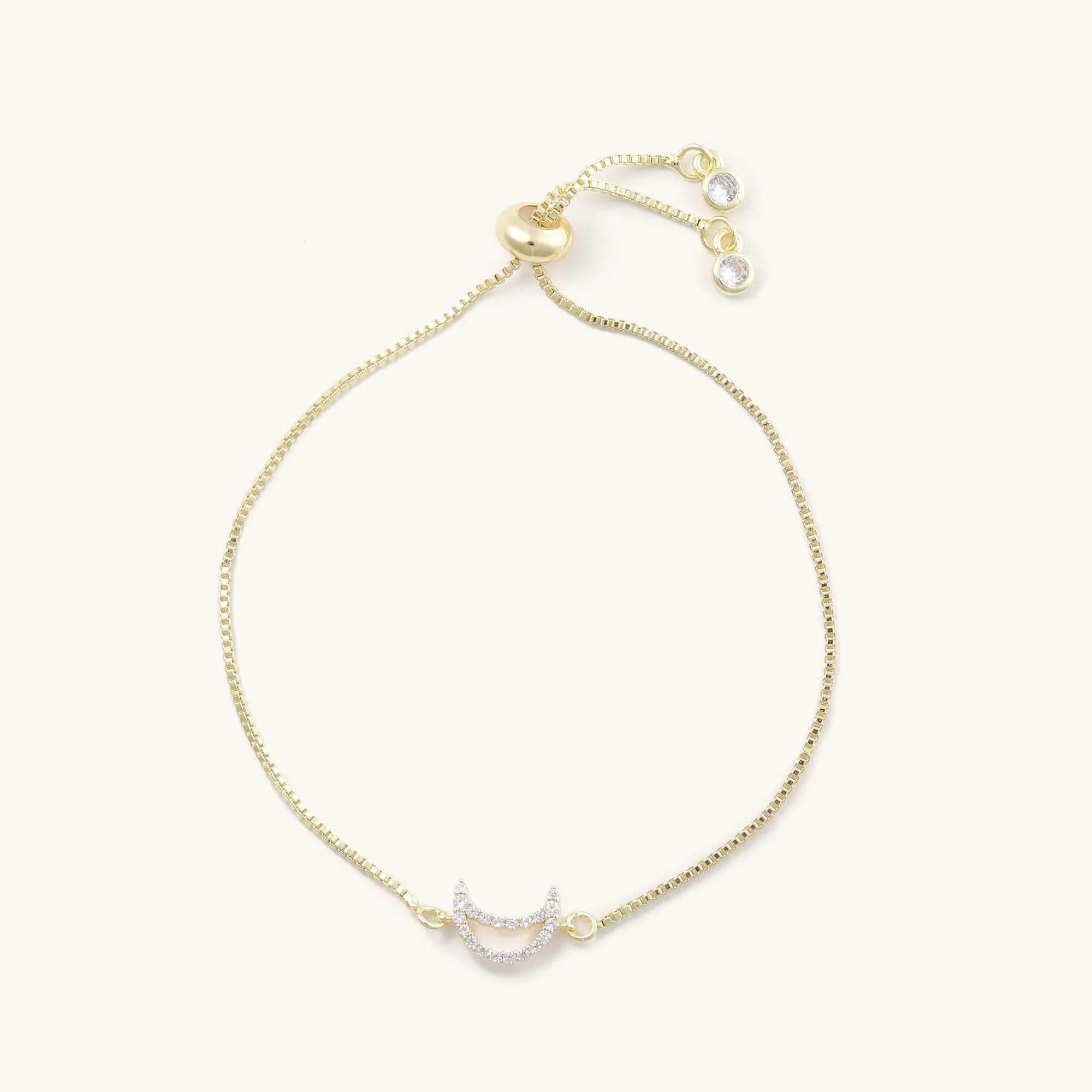 Skye Crystal Moon Adjustable Bracelet