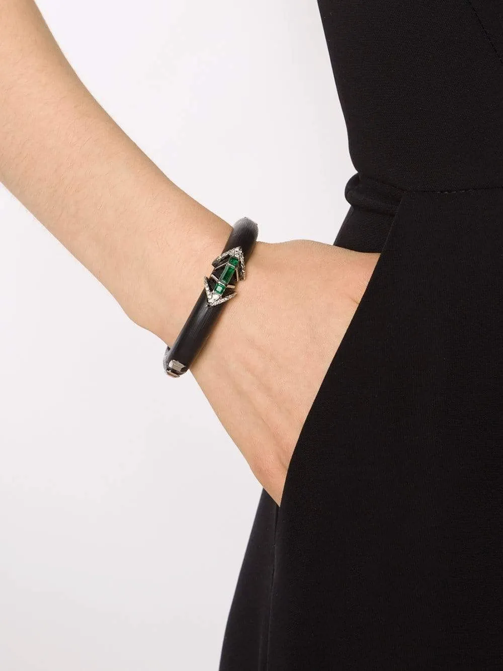 Small Crystal Deco Encrusted Bangle