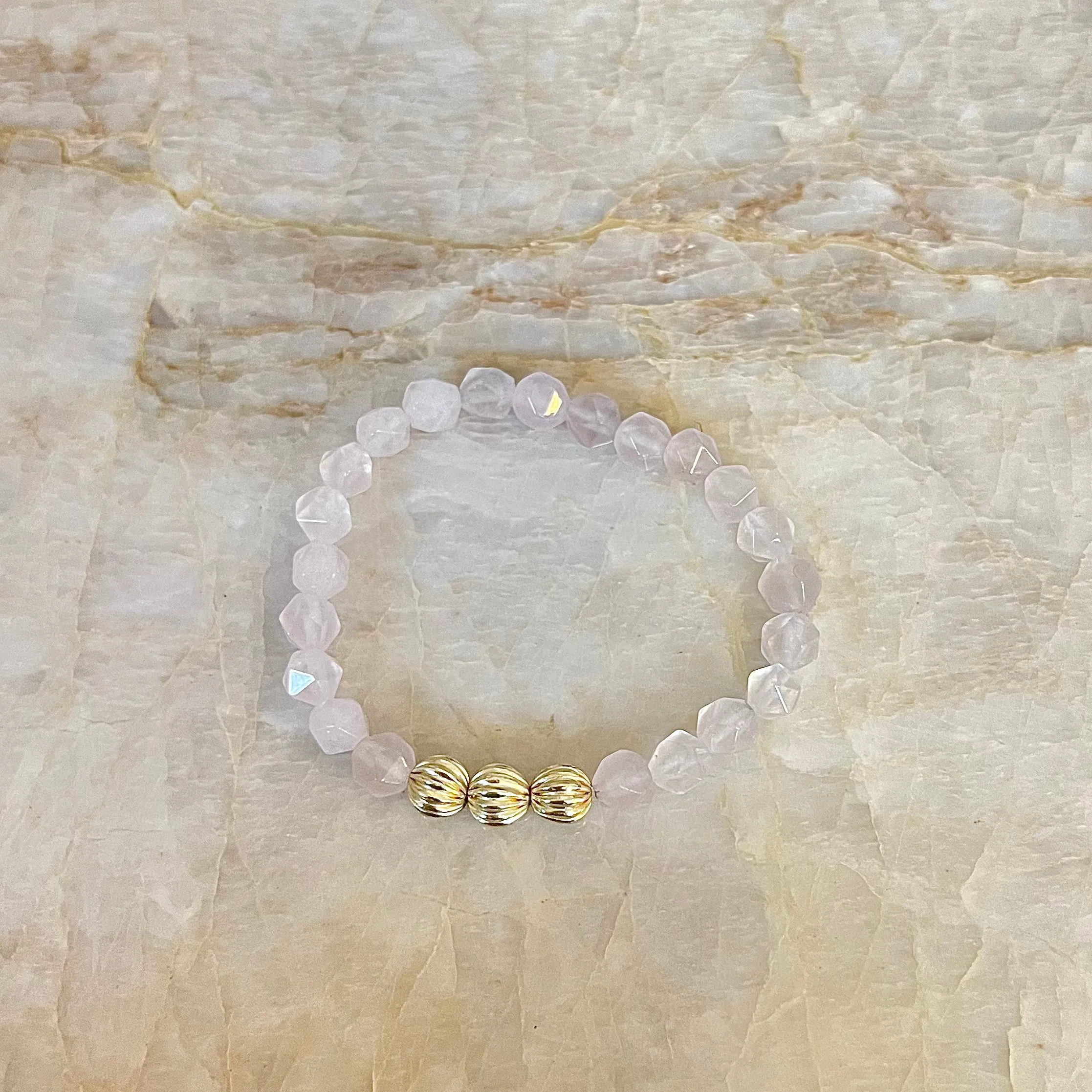 Small Faceted Bead Bracelet