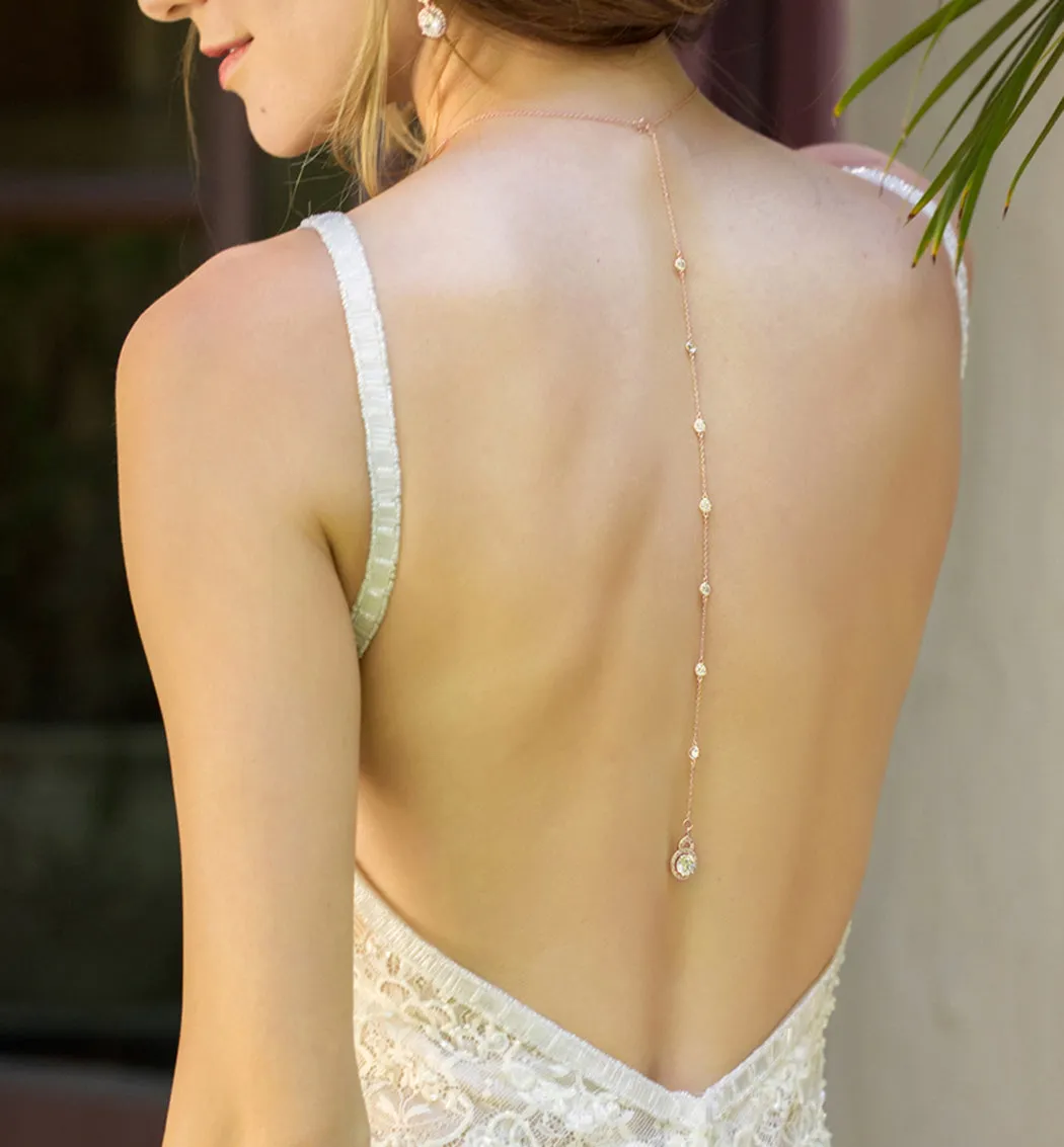 Sophia Back Pendant Necklace