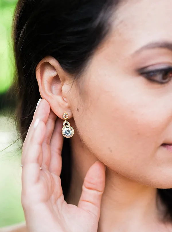 Sophia Crystal Drop Earrings