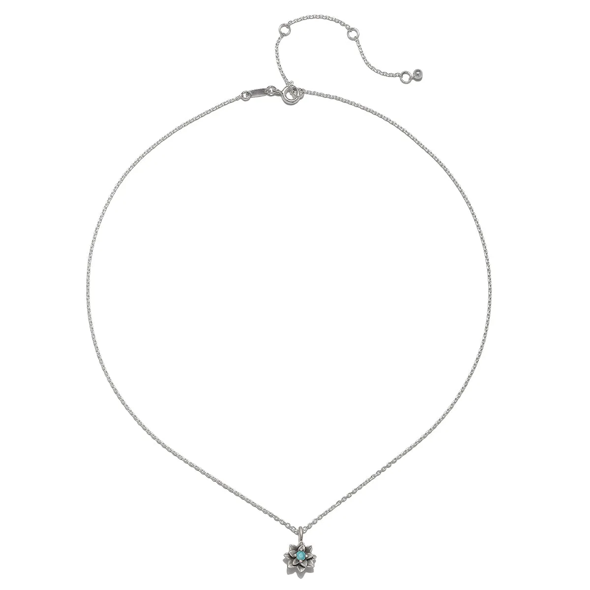 Soul Renewal Silver Lotus Necklace