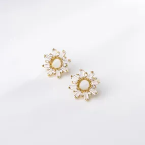 Sunseeker Baguette Gold Earrings