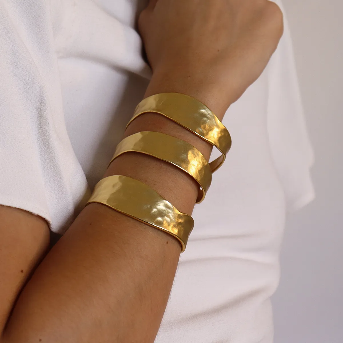 Three Row Cuff Bracelet