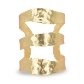 Three Row Cuff Bracelet