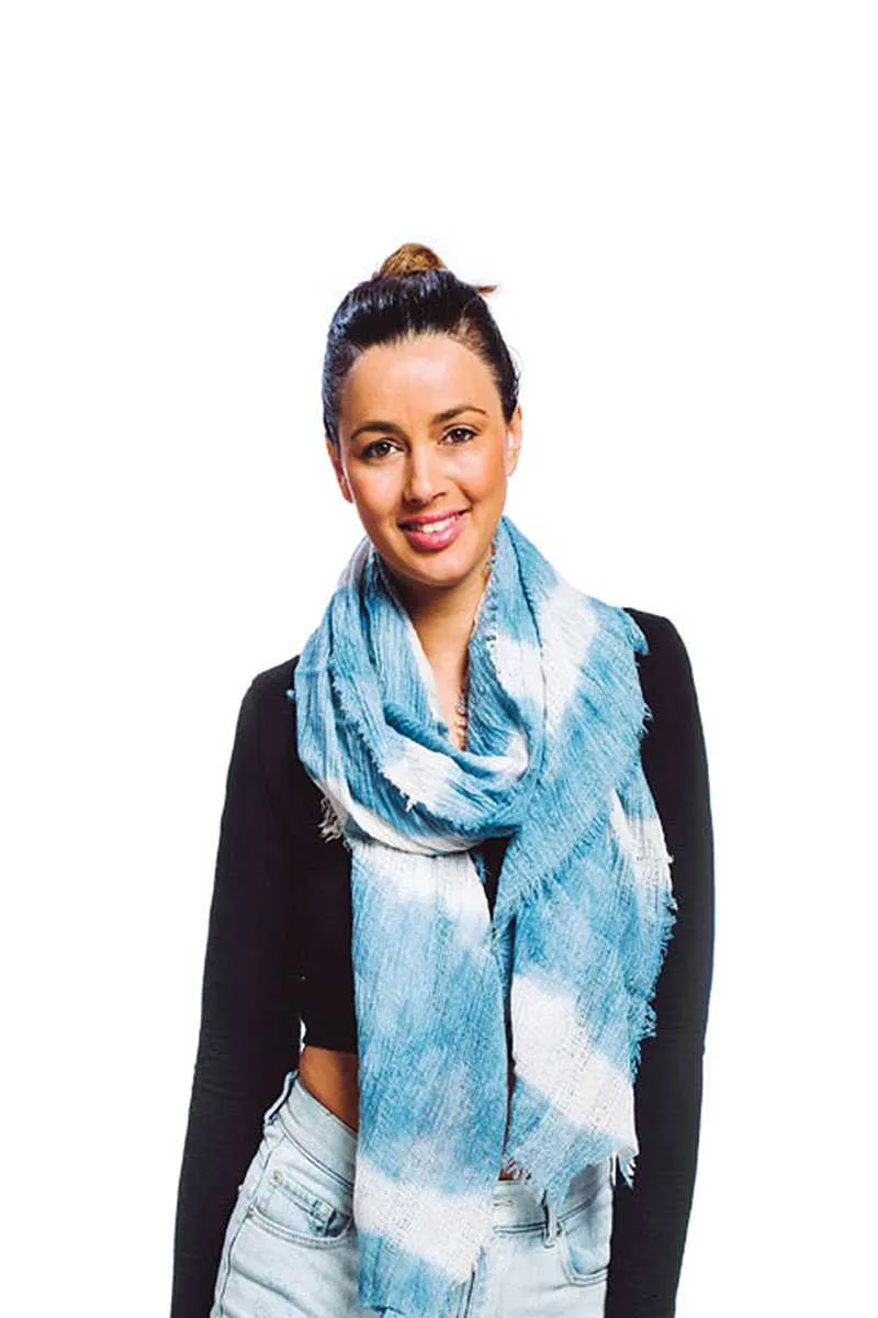Tie Dye Oblong Scarf
