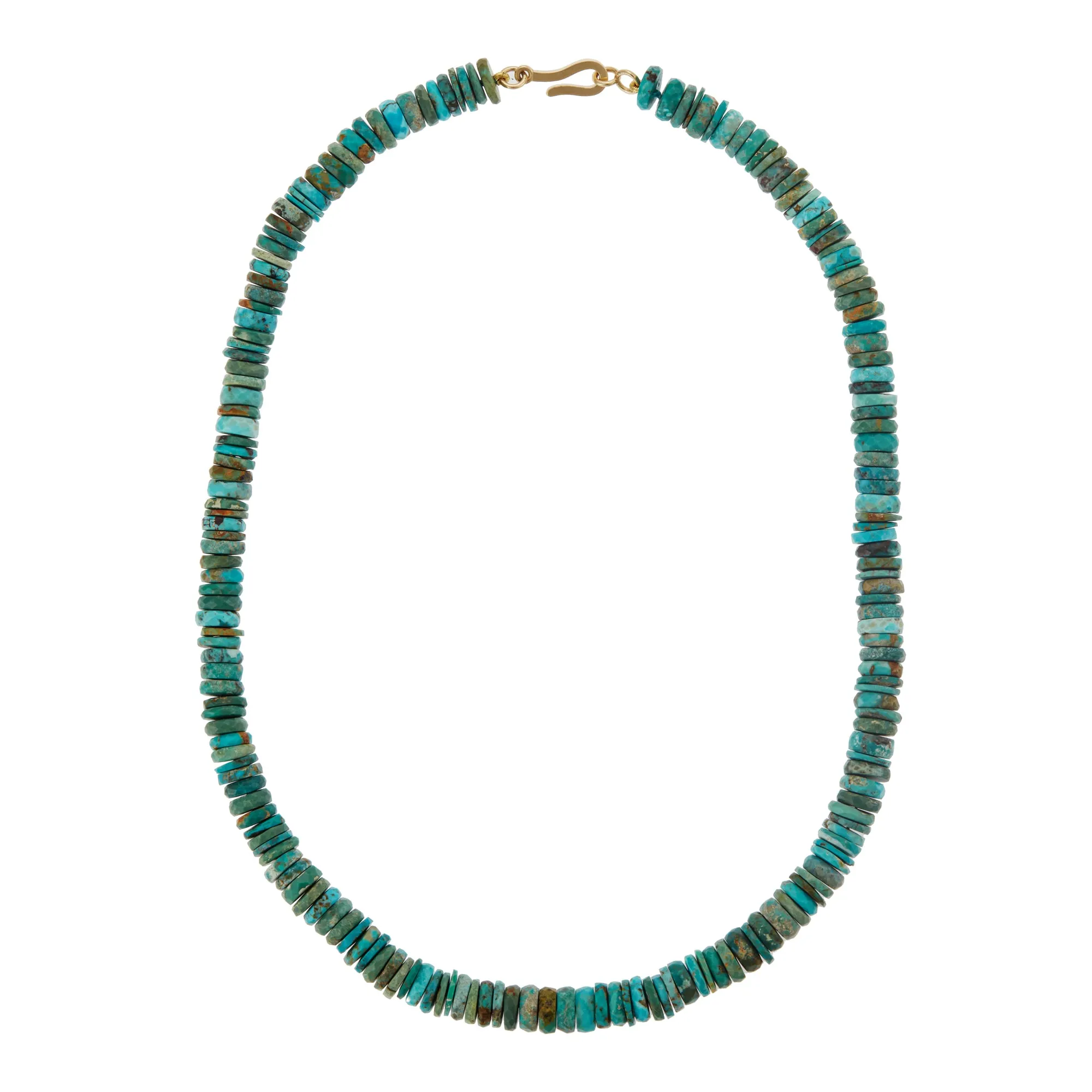 Turquoise Beaded Necklace (45cm)