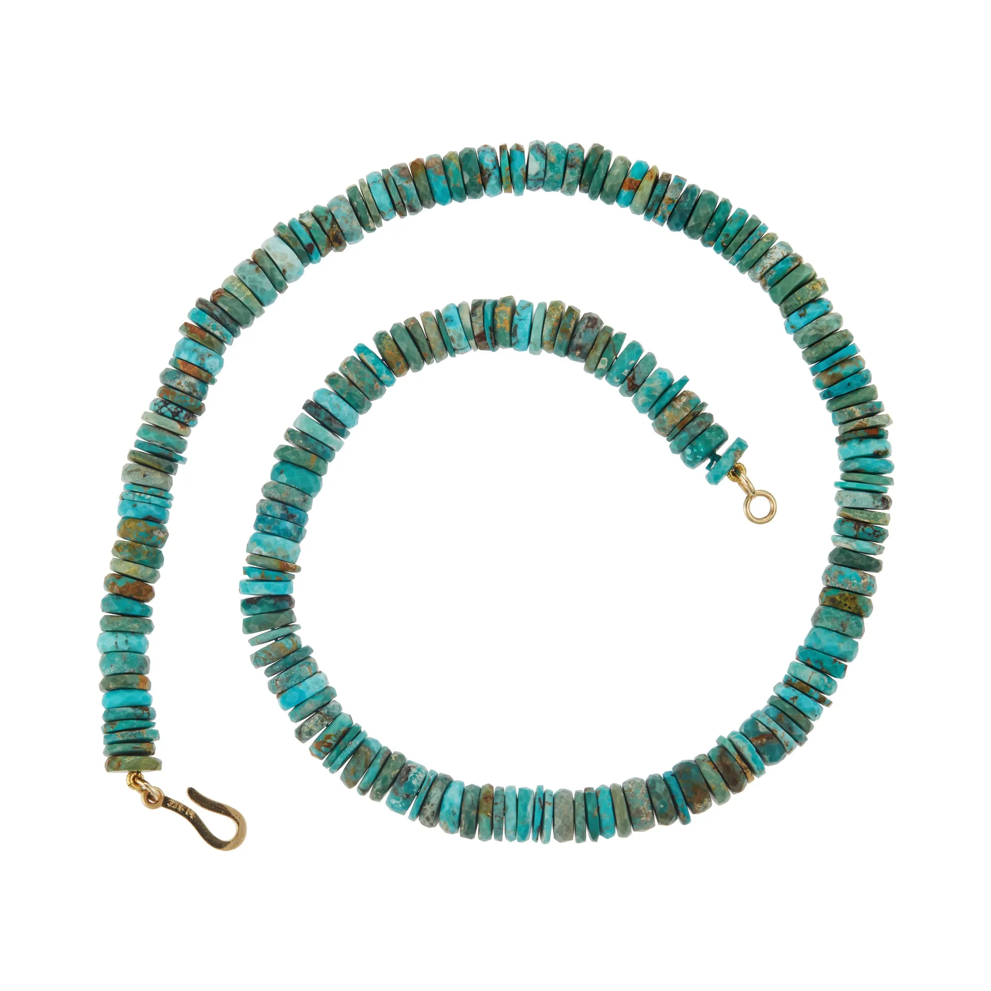 Turquoise Beaded Necklace (45cm)