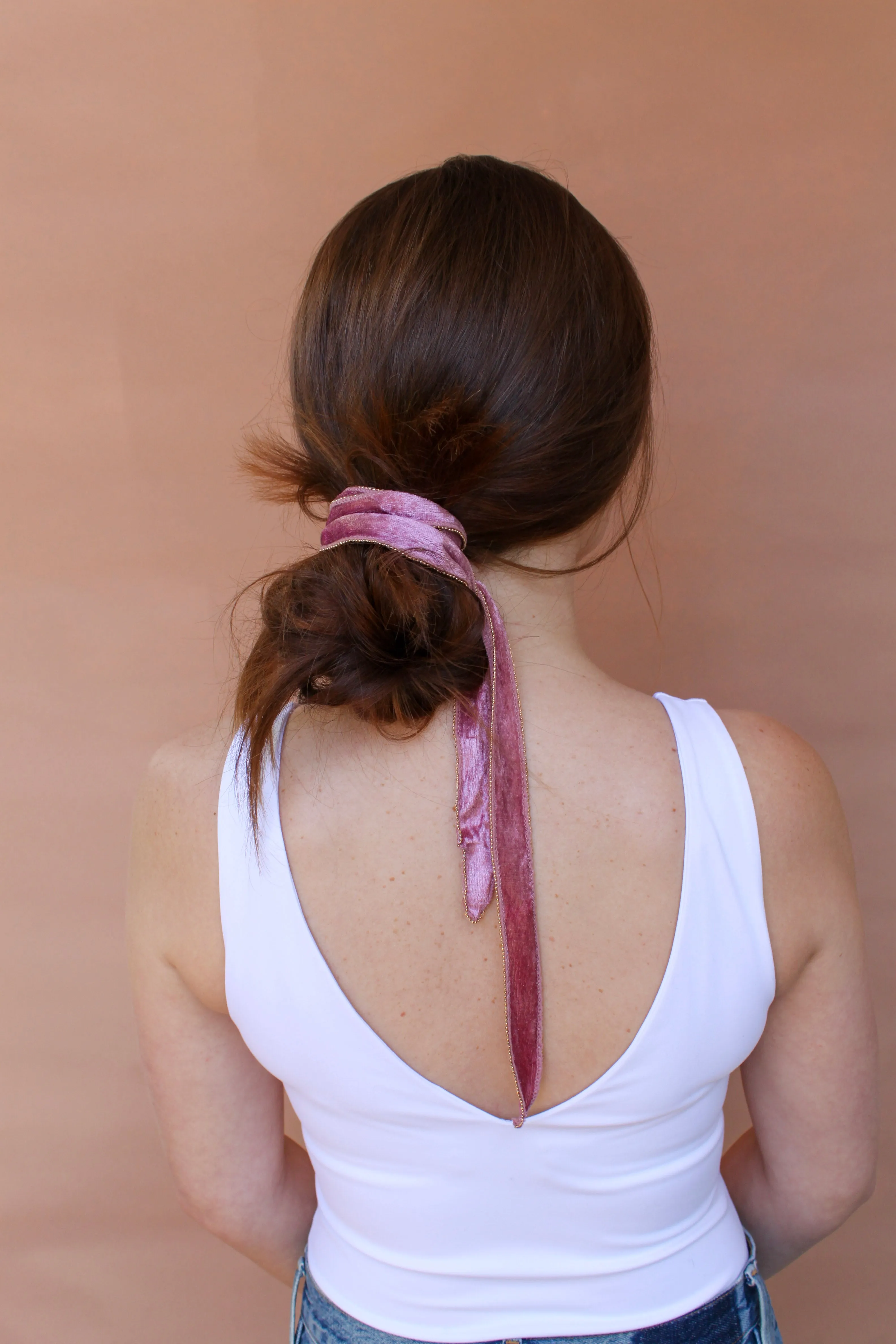 Velvet Convertible Wrap Headband | Black