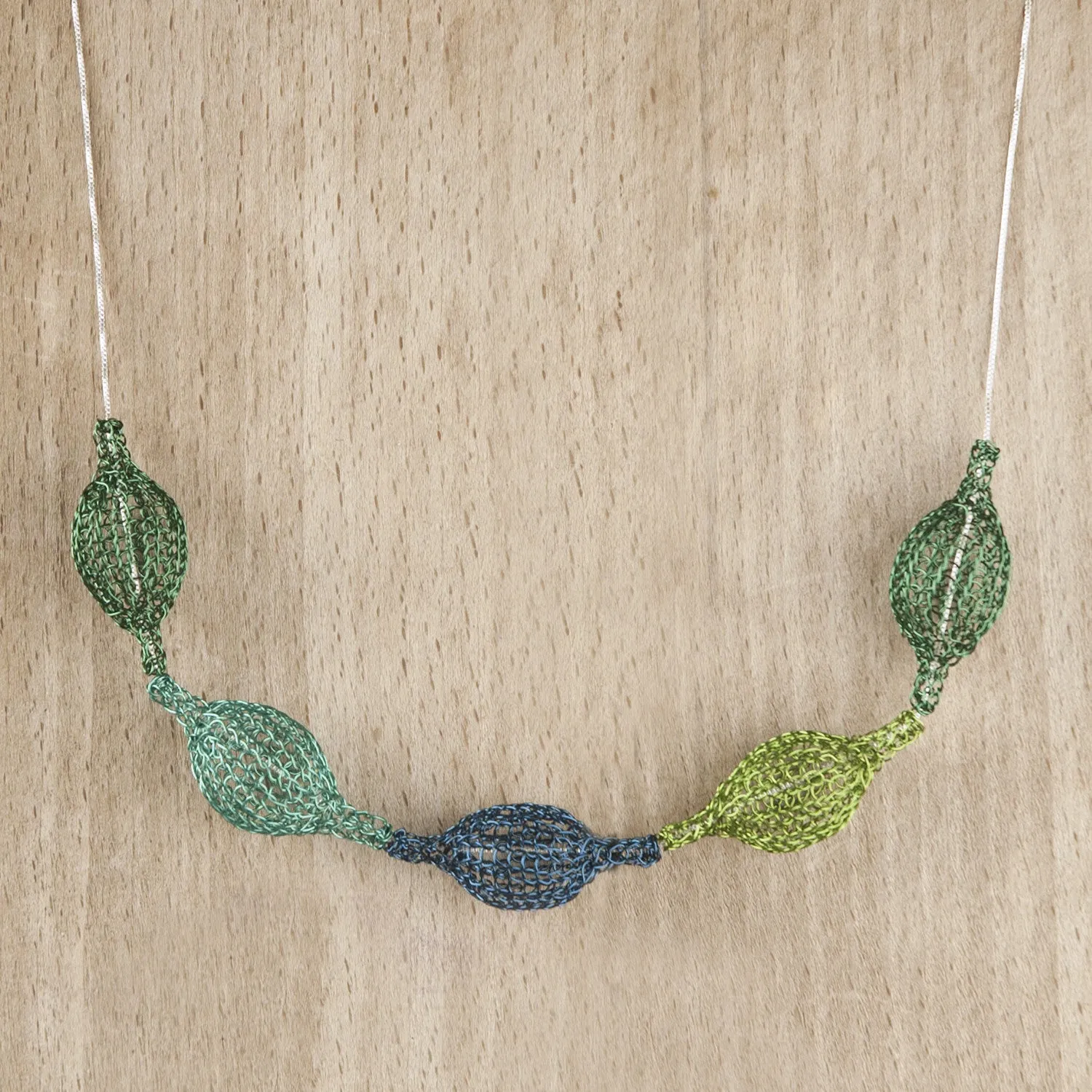 Wire Crochet Necklace - Cactus necklace