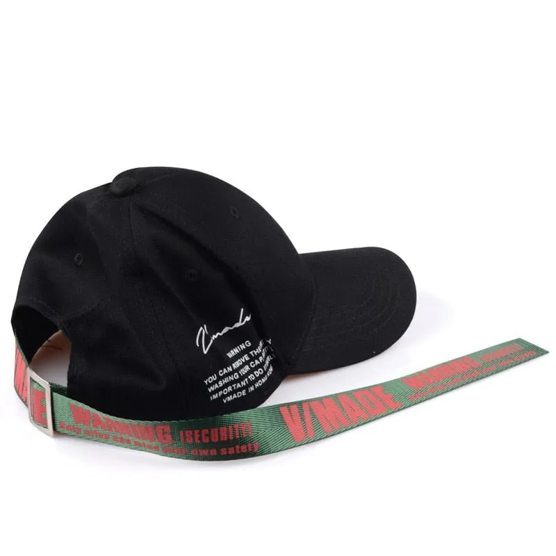 Yellow Long straps kpop Baseball Cap men Hip Hop letter bone girls boys fashion women Snapback korean Hats